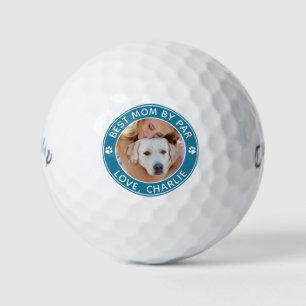 Aangepaste foto van beste moeder van par Dog Mam Golfballen