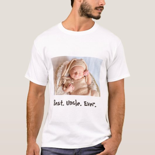Aangepaste foto van beste oom Ever T-shirt (Voorkant)