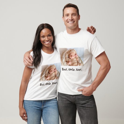 Aangepaste foto van beste oom Ever T-shirt (Unisex)