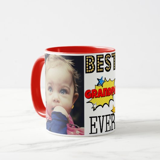 Aangepaste foto van beste opa mok (Voorkant links)