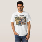 Aangepaste foto van beste opa ooit Creëer T-shirt (Voorkant volledig)