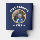 Aangepaste foto van beste opa ooit op maat blikjeskoeler (Voorkant)