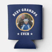 Aangepaste foto van beste opa ooit op maat blikjeskoeler (Achterkant)