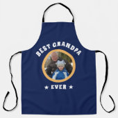 Aangepaste foto van beste opa ooit op maat schort (Voorkant)