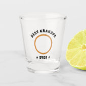 Aangepaste foto van beste opa ooit op maat shot glas (Voorkant)