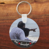 Aangepaste foto van beste opa sleutelhanger (Voorkant)