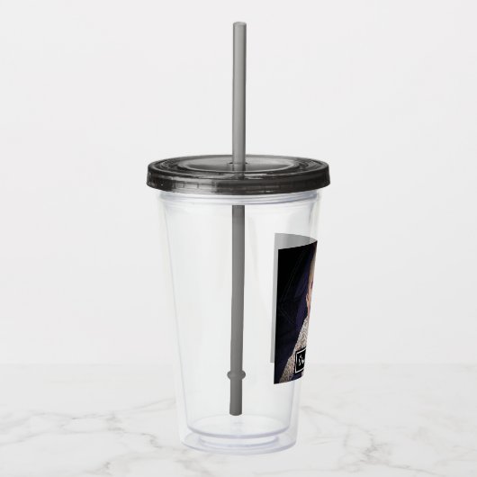 Aangepaste foto van beste Pa ooit - Modern Acryl Drinkbeker (Rechts)