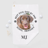 Aangepaste foto van beste vader op foto van pot golfhanddoek (Insitu)