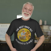 Aangepaste foto van beste vader-opa-vaders t-shirt