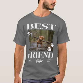 Aangepaste foto van beste vriend hond kat of huisd t-shirt
