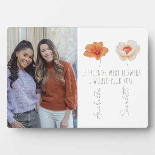 Aangepaste foto van beste vrienden fotoplaat (voorkant)