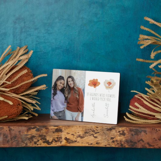 Aangepaste foto van beste vrienden fotoplaat (Zijkant)