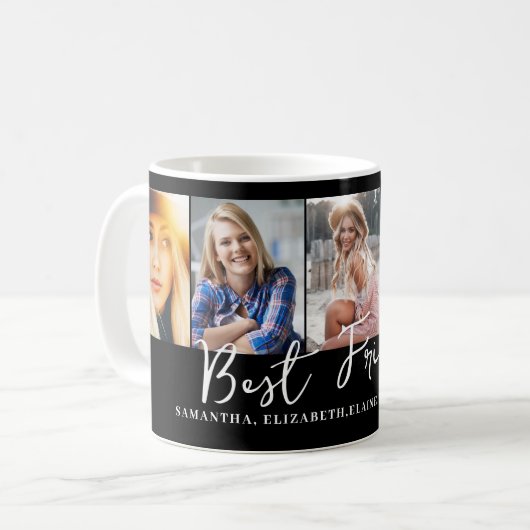 Aangepaste foto van beste vrienden koffiemok (Voorkant links)