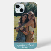 Aangepaste foto van beste vrienden op zeeschuimbla Case-Mate iPhone case (Achterkant)