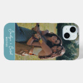 Aangepaste foto van beste vrienden op zeeschuimbla Case-Mate iPhone case (Achterkant (horizontaal))