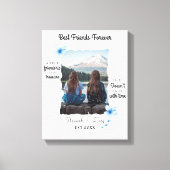 Aangepaste foto van beste vrienden voor ooit canvas afdruk (Voorkant)