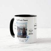 Aangepaste foto van beste vrienden voor ooit mok (Voorkant links)