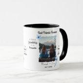 Aangepaste foto van beste vrienden voor ooit mok (Voorkant rechts)