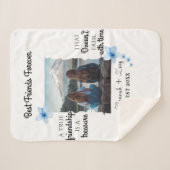 Aangepaste foto van beste vrienden voor ooit sherpa deken (Voorkant (horizontaal))