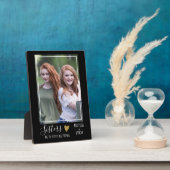 Aangepaste foto van beste vrienden Zuster Quote Fotoplaat (Zijkant)