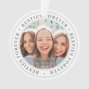 Aangepaste foto van Besties voor BFF Simple Modern Ornament