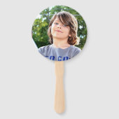 Aangepaste foto van bijtende Baseball-stralen Handwaaier (Achterkant)