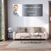 Aangepaste foto van Birthday Silvex welkom Spandoek
