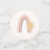 Aangepaste foto van Boho Rainbow Sun Confetti (Kleine voorkant)