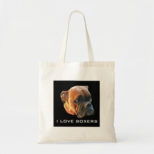 Aangepaste foto van Boxer Dog Pet Tote Bag (Voorkant)