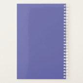 Aangepaste foto van bruiloft Perwinkle Elegant Scr Planner (Achterkant)