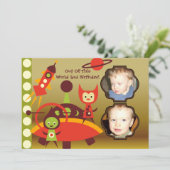 Aangepaste foto van buitengebruikse invasie op zat kaart (Staand voorkant)