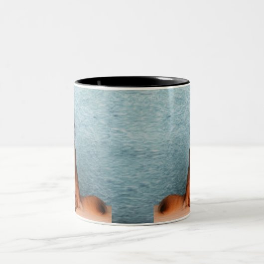 Aangepaste foto van Chihuahua Dog Tweekleurige Koffiemok (Center)