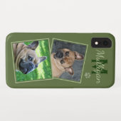Aangepaste foto van Collage Dog Pet Cute Quote Fot Case-Mate iPhone Case (Achterkant (horizontaal))