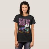 Aangepaste Foto van Coureur T-shirt (Voorkant volledig)