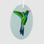 Aangepaste foto van Cute Kolibrie Sieraad Ornament (voorkant)