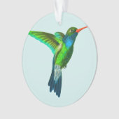 Aangepaste foto van Cute Kolibrie Sieraad Ornament (voorkant)