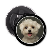 Aangepaste foto van Cute Pet Button Flesopener (Voorkant)