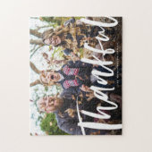 Aangepaste foto van dankbare familie legpuzzel (Verticaal)