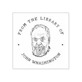 Aangepaste foto van de bibliotheek van rubberstempel (Afrduk)