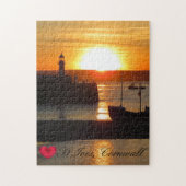Aangepaste foto van de Harbour Harbour Sun Cornwal Legpuzzel (Verticaal)