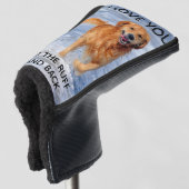 Aangepaste foto van de hond Ik hou van jou aan het Golfheadcover (3/4 voorkant)