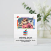 Aangepaste foto van de Kinder School voor kinderen Briefkaart (Staand voorkant)