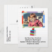 Aangepaste foto van de Kinder School voor kinderen Briefkaart (Voorkant / Achterkant)