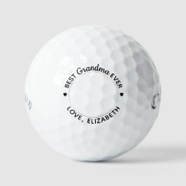 Aangepaste foto van de moderne beste grootmoeder o golfballen