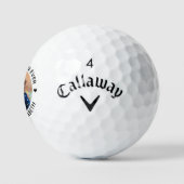 Aangepaste foto van de moderne beste grootmoeder o golfballen (Logo)