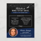 Aangepaste foto van de Notarische marine Blue Blac Flyer (Voorkant)