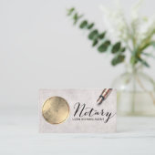 Aangepaste foto van de Notarisondertekenaar Visitekaartje (Staand voorkant)