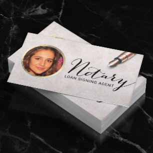 Aangepaste foto van de Notarisondertekenaar Visitekaartje