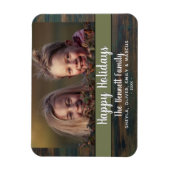 Aangepaste foto van de rituele Happy Holiday Scrip Magneet (Verticaal)