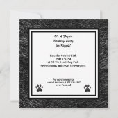 Aangepaste foto van Dog Birthday Party Kaart (Achterkant)